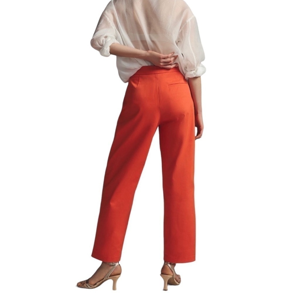 Anthropologie Exquise Rolled-Hem Chino Pants Size S - Picture 2 of 10